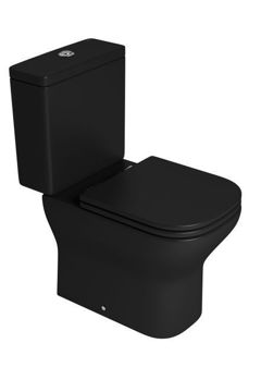 Imagen de Inodoro largo negro mate 30cm AXIS