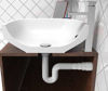 Imagen de Sifon extensible corrugado blanco 72cm Universal