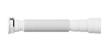 Imagen de Sifon extensible corrugado blanco tuerca metalica 72cm Universal