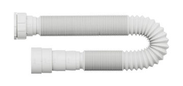 Imagen de Sifon extensible corrugado blanco 110cm Universal