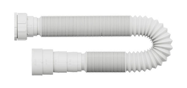Imagen de Sifon extensible corrugado blanco 110cm Universal