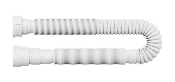 Imagen de Sifon extensible corrugado blanco 150cm Universal