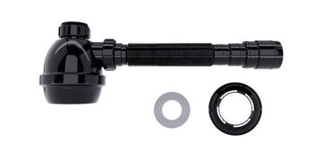 Imagen de Sifon botella negro universal Blukit