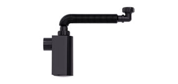 Imagen de Sifon botella trasera negro con extensible 7/8" x 40mm Blukit