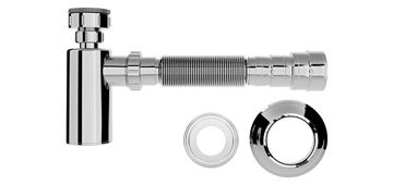 Imagen de Sifon botella cromado con extensible 7/8" x 40mm