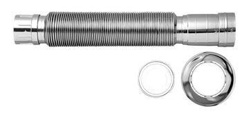 Imagen de Sifon extensible cromado para lavatorio 70cm 7/8" x 40mm