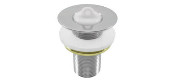 Imagen de Válvula bronce cromado con tapon plastico 7/8" X 55MM BLUKIT