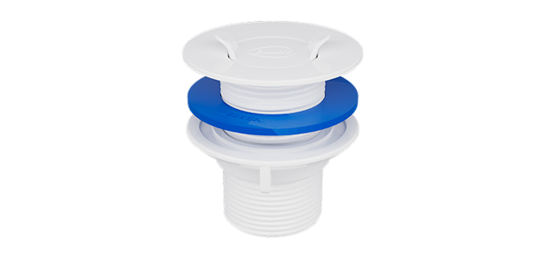 Imagen de Válvula de lavatorio plastica blanca 1 1/4"