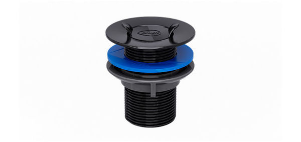 Imagen de Válvula de lavatorio plastica negra 1 1/4" Blukit