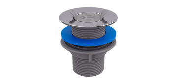 Imagen de Válvula de lavatorio plastica gris1 1/4" c /ac.inox
