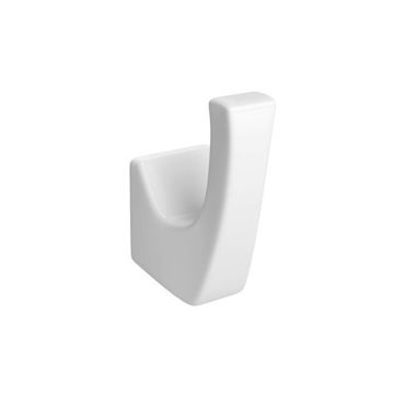 Imagen de Percha de embutir simple blanca DECA