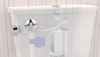 Imagen de Boton universal cromado para cisterna mochila doble acc Blukit