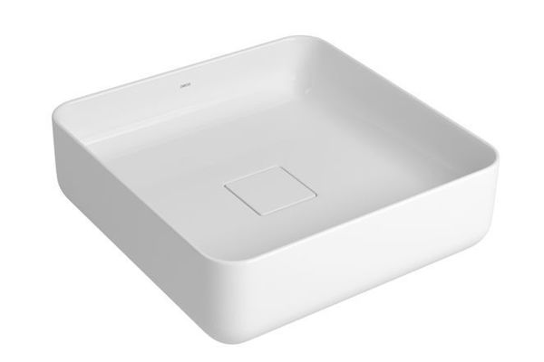 Imagen de Bacha cuadrada de apoyo 40cm blanca DECA