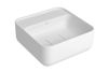 Imagen de Bacha cuadrada de apoyo 30cm blanca con mesa DECA