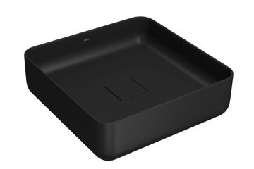 Imagen de Bacha cuadrada de apoyo 40cm negro mate DECA