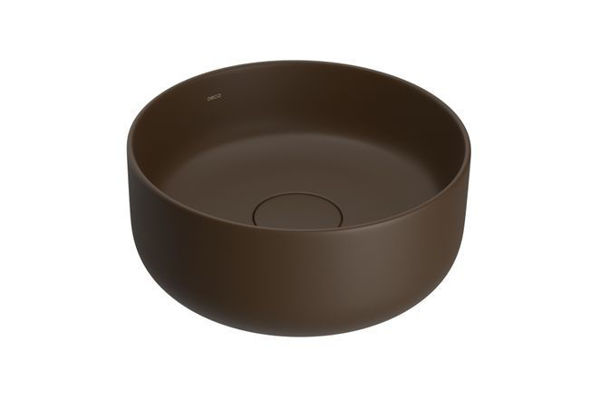 Imagen de Bacha redonda de apoyo 30cm marron mate DECA