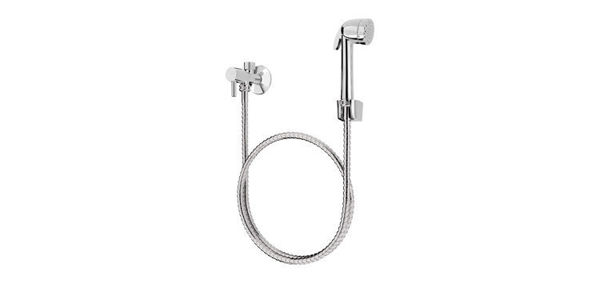 Imagen de Kit ducha higienica con desviador y flex inox de 1,20
