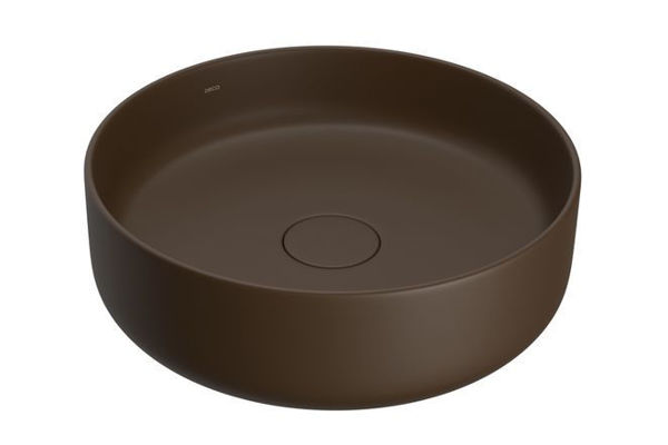Imagen de Bacha redonda de apoyo 40cm marron mate DECA