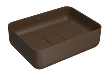 Imagen de Bacha rectangular de apoyo 40*30 marron mate DECA