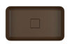 Imagen de Bacha rectangular de apoyo 50cm MARRON MATE DECA