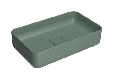 Imagen de Bacha rectangular de apoyo 50cm verde salvia DECA