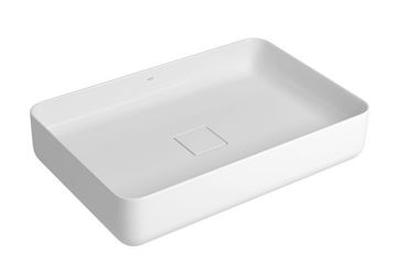 Imagen de Bacha rectangular de apoyo 60cm blanca DECA