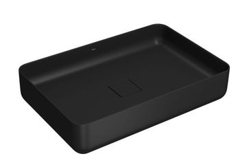 Imagen de Bacha rectangular de apoyo 60 negro mate DECA