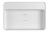 Imagen de Bacha rectangular de apoyo con mesa 60cm blanca DECA
