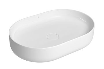 Imagen de Bacha oval de apoyo 60cm blanca DECA