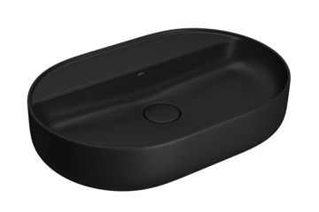 Imagen de Bacha oval 60cm con mesa negro mate DECA