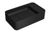 Imagen de Bacha rectangular apoyo o susp 50x30 mesa derecha negro mate DECA