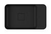 Imagen de Bacha rectangular apoyo o susp 50x30 mesa derecha negro mate DECA