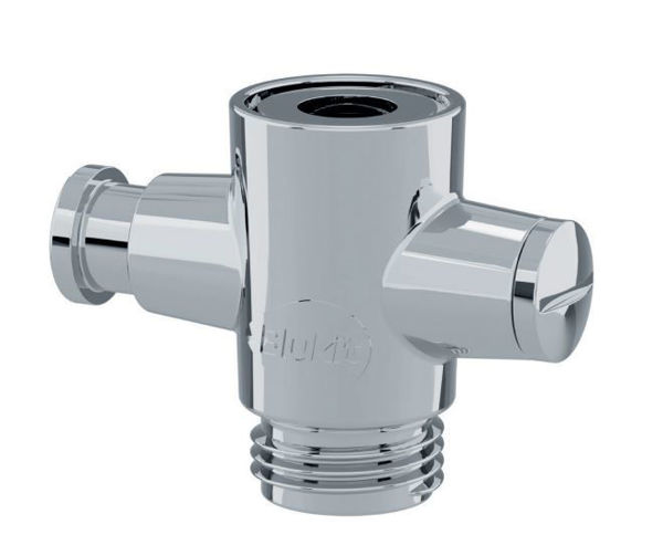 Imagen de Diverter para ducha ABS cromado rosca 1/2x1/2