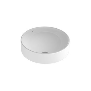 Imagen de Bacha de sobreponer redonda 40mm blanca AD