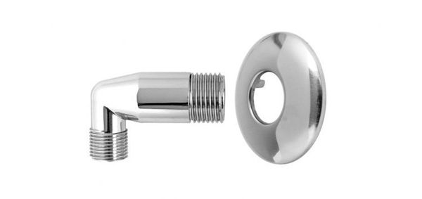 Imagen de Codo para ducha con tapajuntas 1/2"
