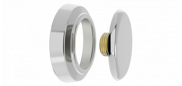 Imagen de Plug con tapajunta 1/2" cromado Blukit