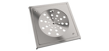 Imagen de Rejilla de acero inox con marco y cierre 10x10cm Blukit