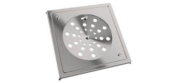 Imagen de Rejilla de acero inox con marco y cierre 10x10cm Blukit