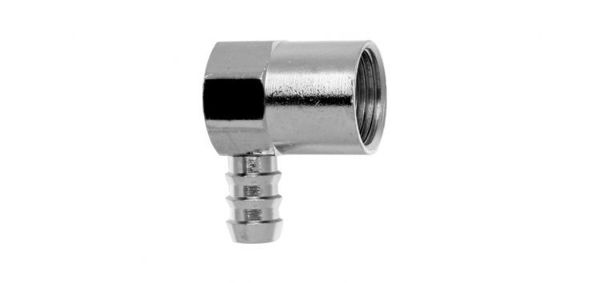Imagen de Codo para gas cromado 1/2" estria 3/8" Blukit