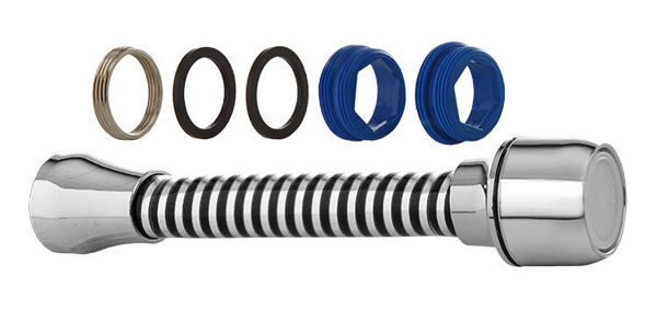 Imagen de Prolongacion para pico de canilla con rosca cromado 9cm Blukit