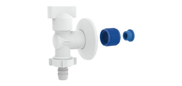 Imagen de Canilla lavarropa blanca Blukit