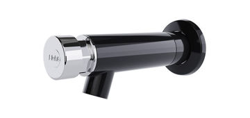 Imagen de Lavatorio temporizado de pared Negro ABS Blukit