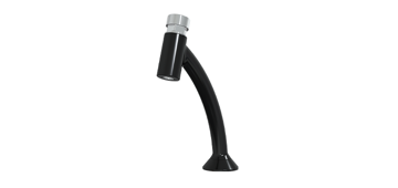 Imagen de Grifo temporizado curvo negro Blukit