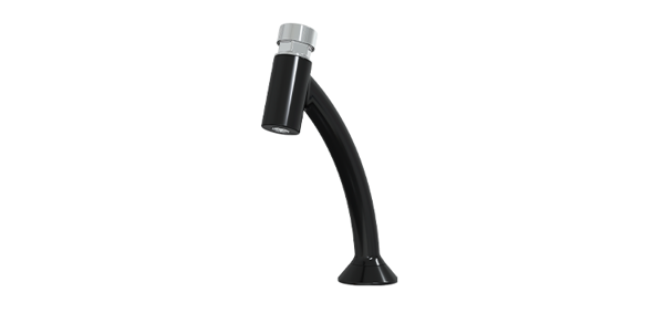 Imagen de Grifo temporizado curvo negro Blukit