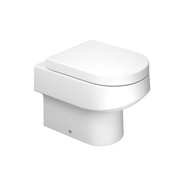 Imagen de Inodoro corto blanco CARRARA