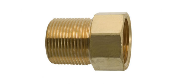 Imagen de Prolongación de bronce 3/4" x 21mm Blukit