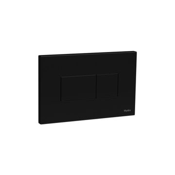 Imagen de Terminacion para Caja de Embutir Hydra Quadra Duo Flush Negro Mate