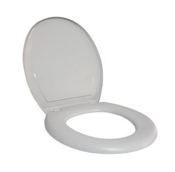 Imagen de Asiento para inodoro oval Gris Viqua