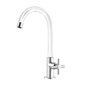 Imagen de Grifo cocina mesa cromo/cristal FIENZA