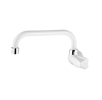 Imagen de Grifo pared horizontal blanco cocina FOZ